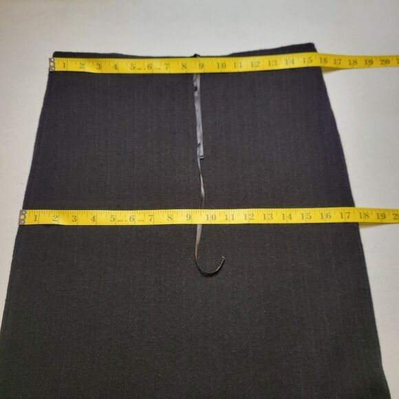 URCHIN MARK EISER Y2K Ribbed Knit Skirt with Embroiderey Ruffled Hem Vamp Goth - Picture 10 of 11